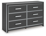 Zuraleus Upholstered Bed, Dresser and Nightstand
