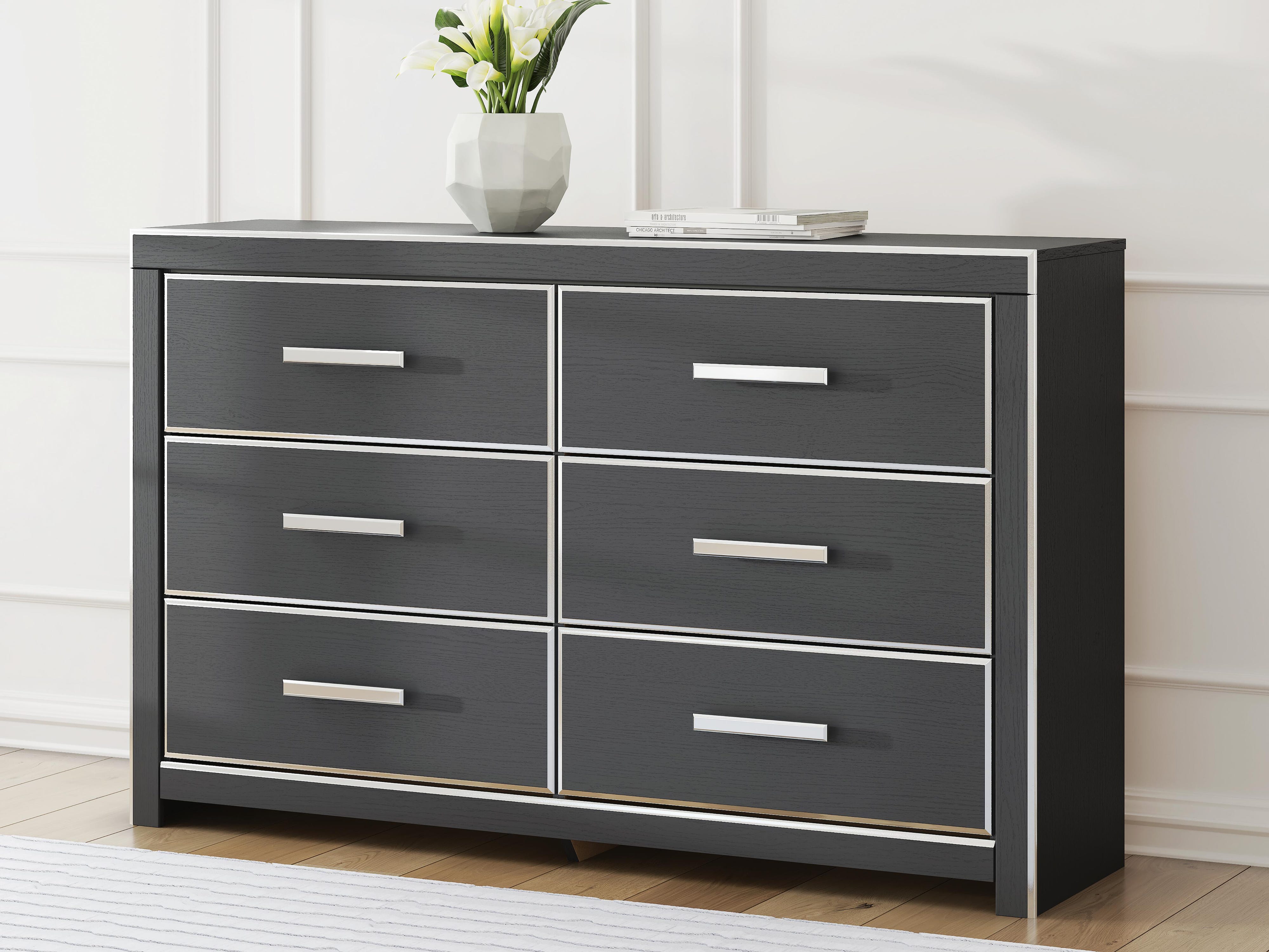 Zuraleus Upholstered Bed, Dresser and Nightstand