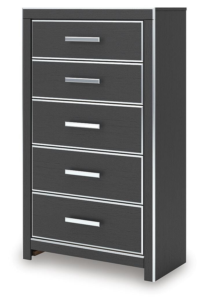 Zuraleus Upholstered Bed, 2 Chests and 2 Nightstands