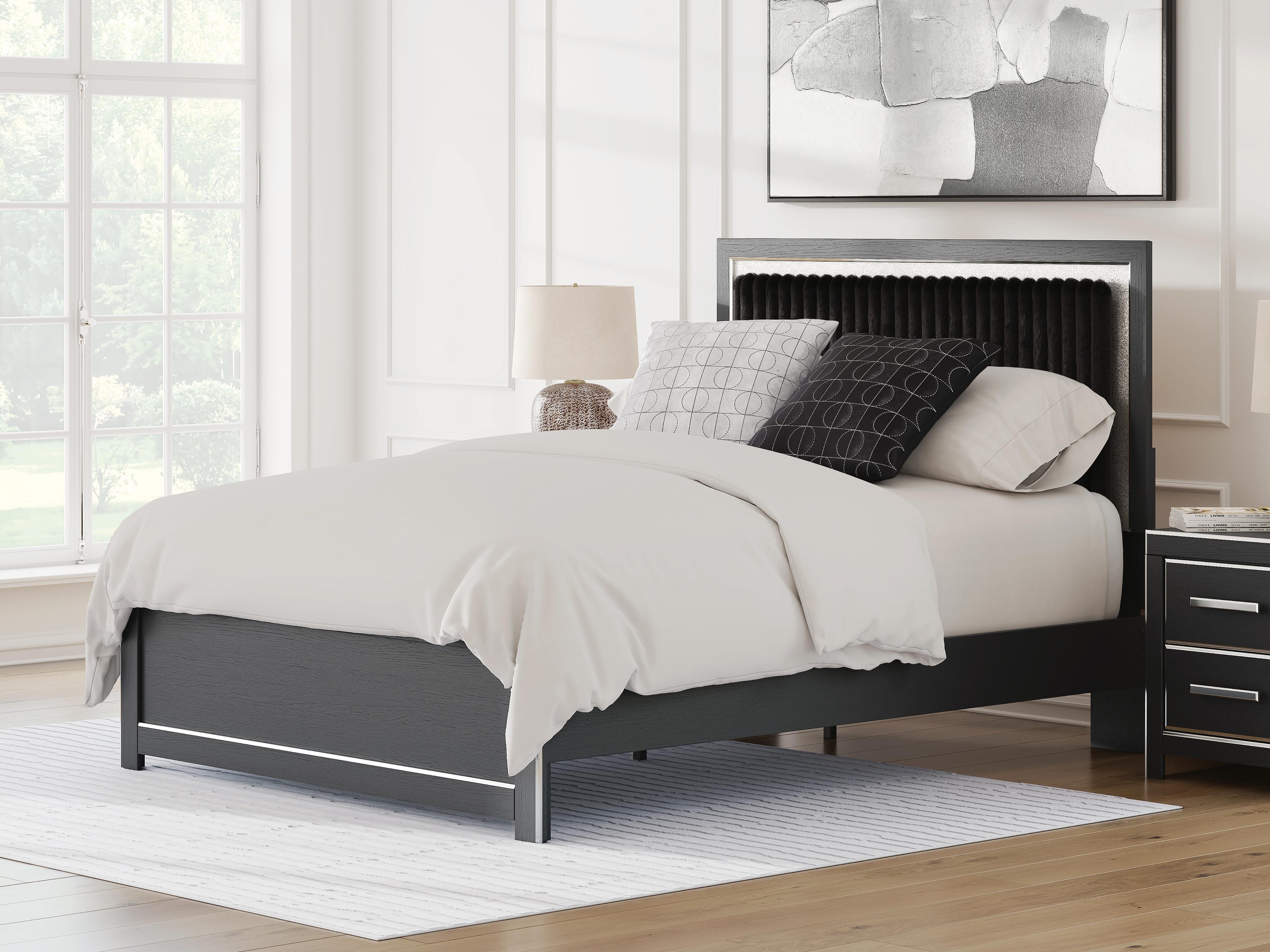 Zuraleus Upholstered Panel Platform Bed