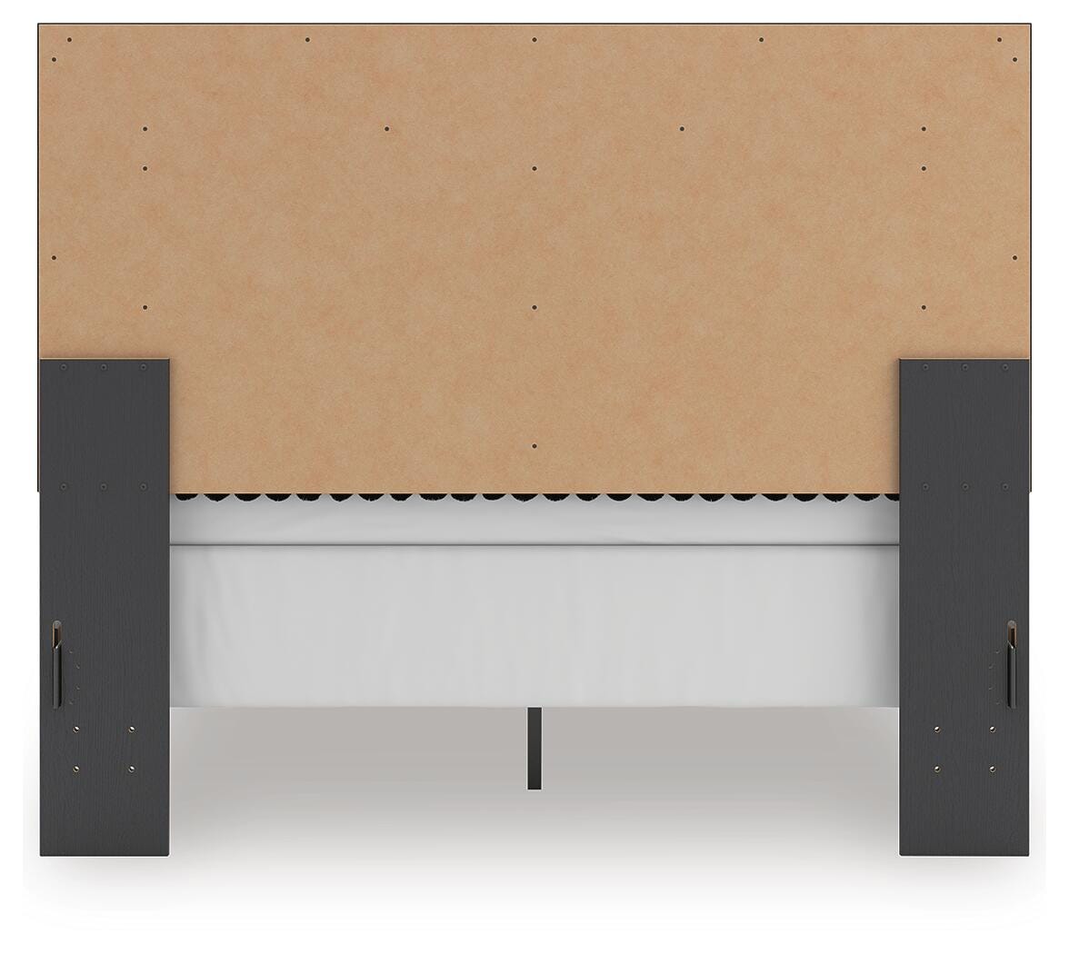 Zuraleus Upholstered Panel Bed, Dresser and Mirror