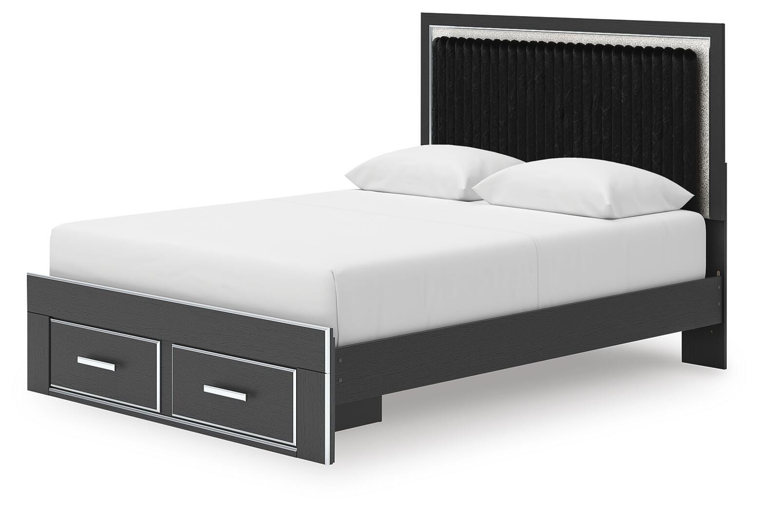 Zuraleus Upholstered Panel Platform Storage Bed