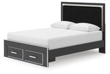 Zuraleus Upholstered Panel Platform Storage Bed