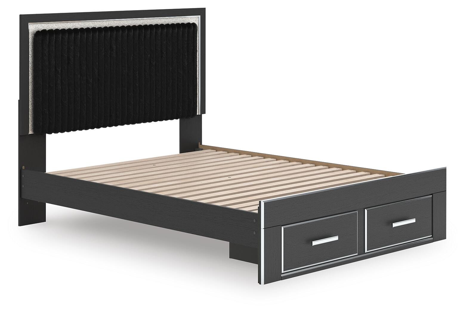 Zuraleus Upholstered Panel Platform Storage Bed