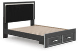 Zuraleus Upholstered Panel Platform Storage Bed