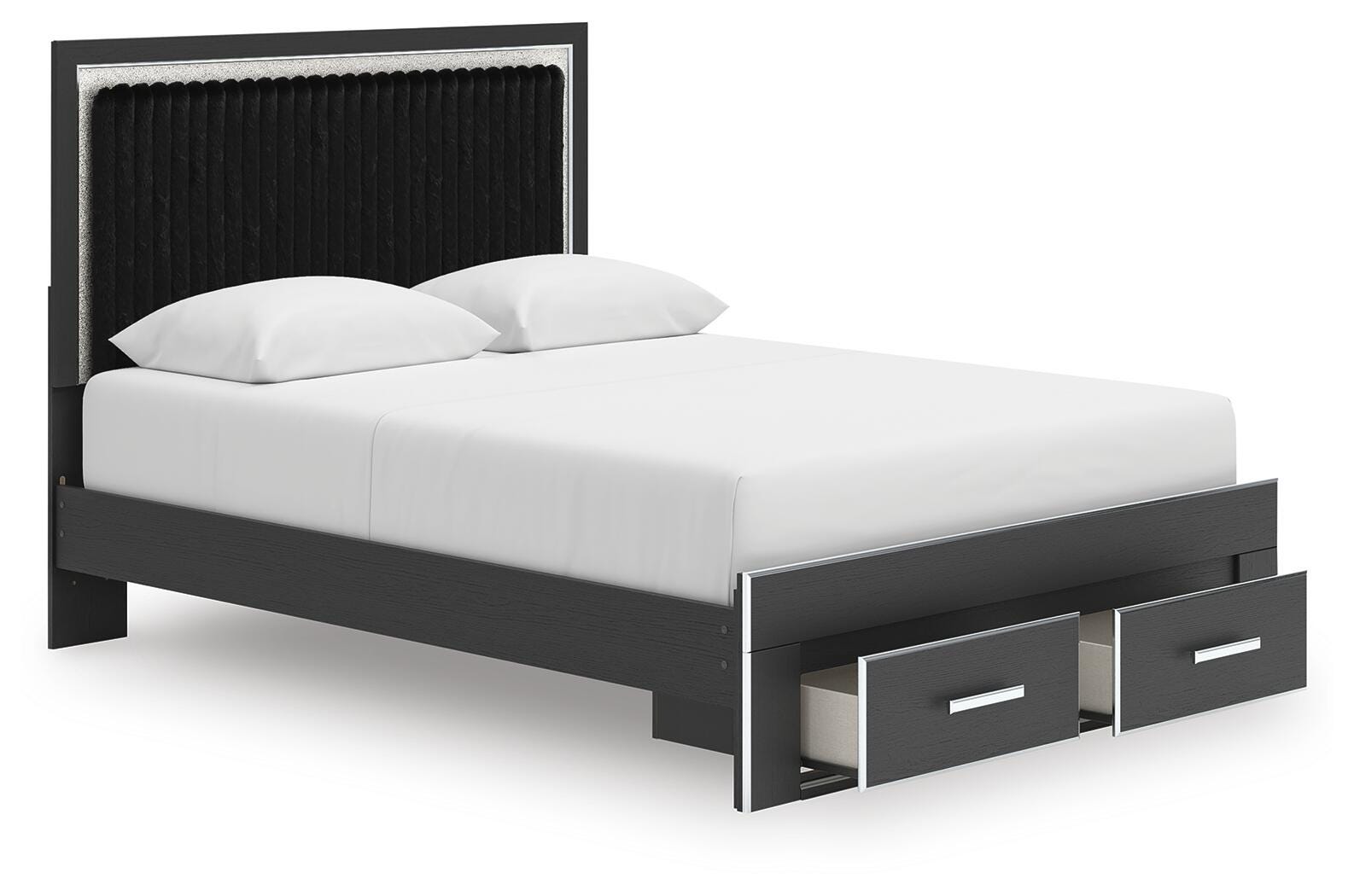 Zuraleus Upholstered Panel Platform Storage Bed