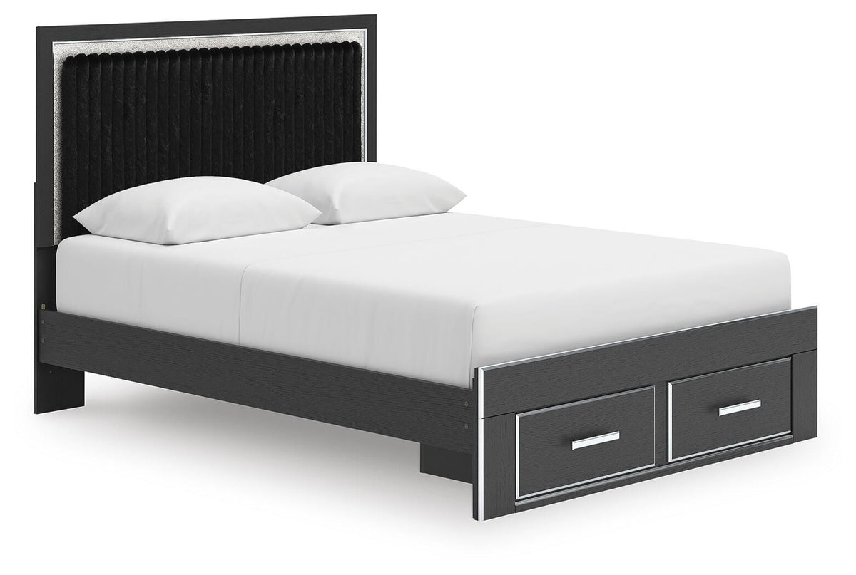 Zuraleus Upholstered Panel Platform Storage Bed