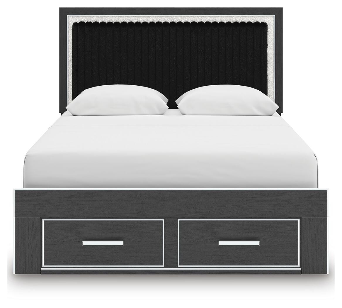 Zuraleus Upholstered Panel Platform Storage Bed
