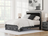 Zuraleus Upholstered Panel Platform Storage Bed