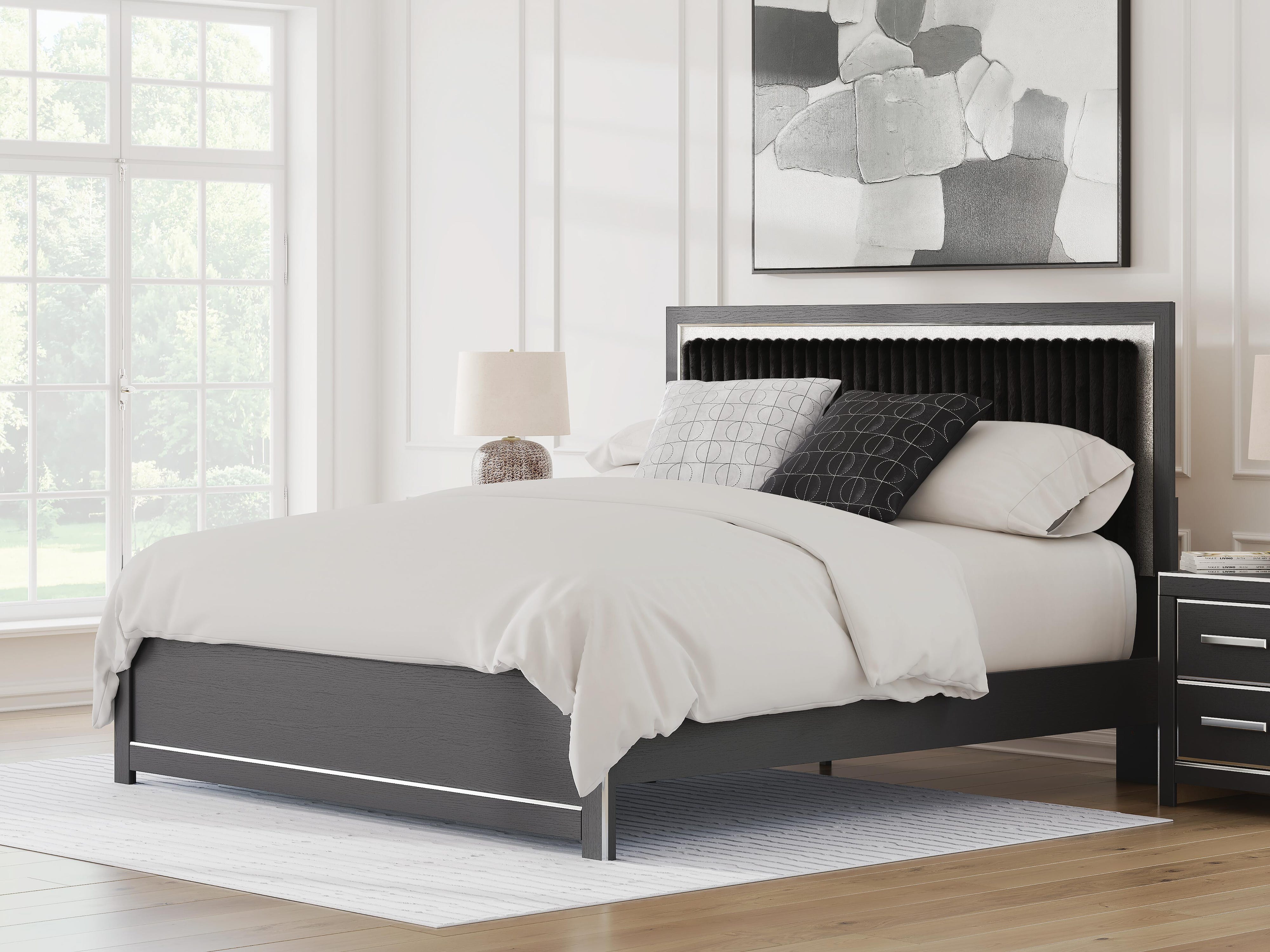 Zuraleus Upholstered Panel Platform Bed