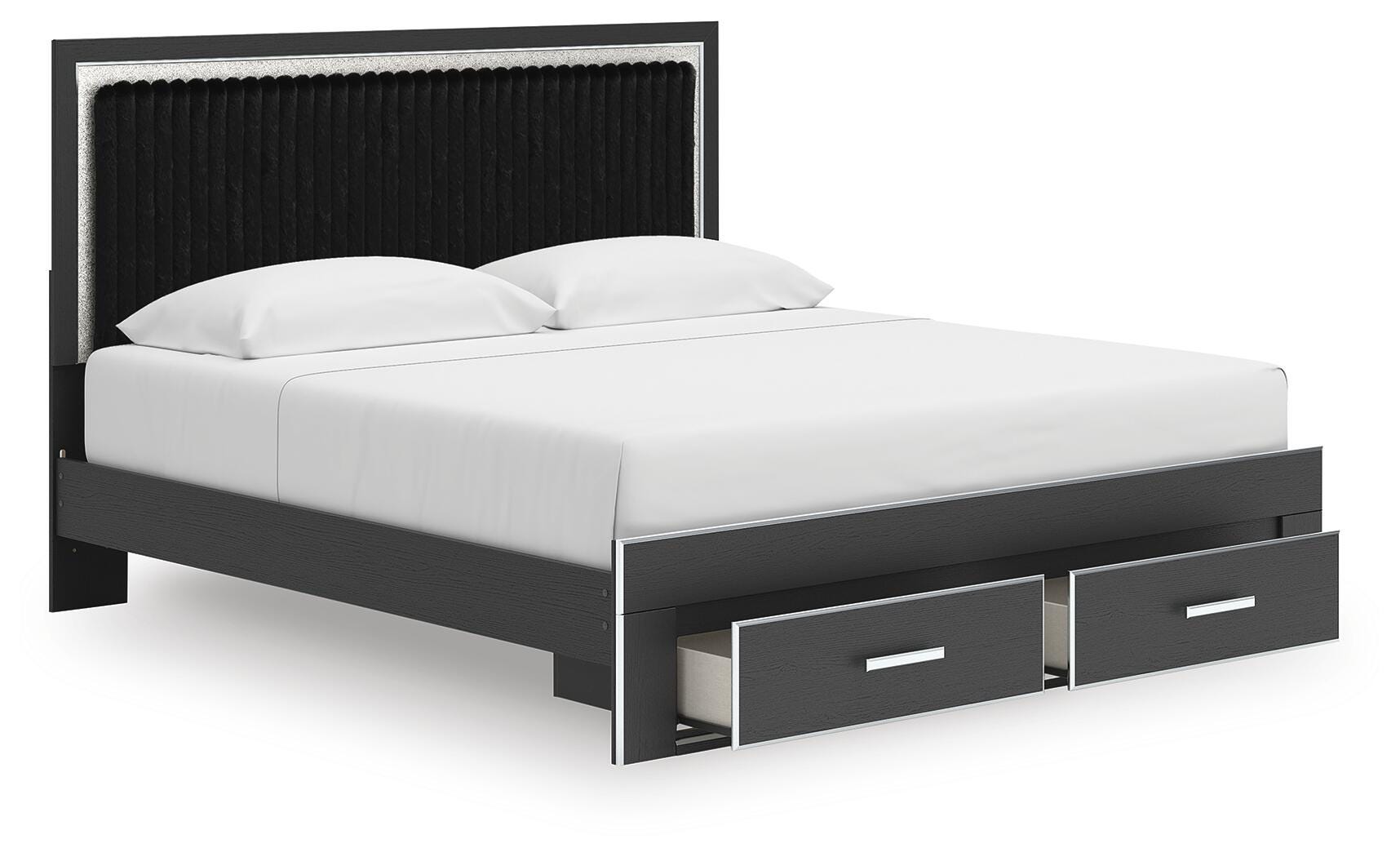 Zuraleus Upholstered Panel Platform Storage Bed