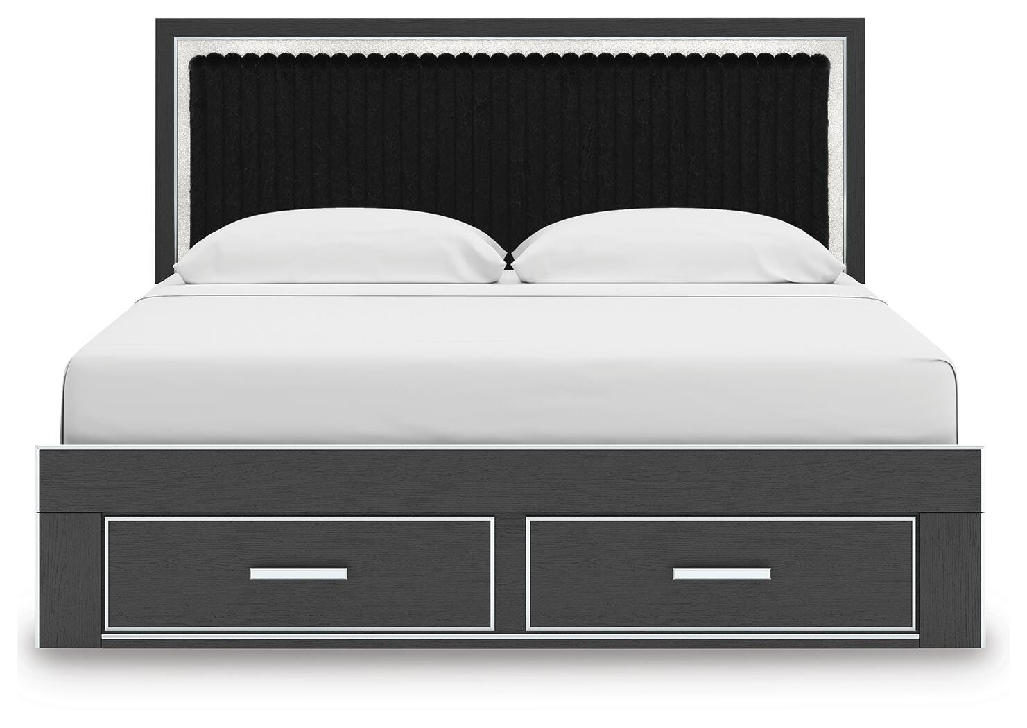 Zuraleus Upholstered Panel Platform Storage Bed