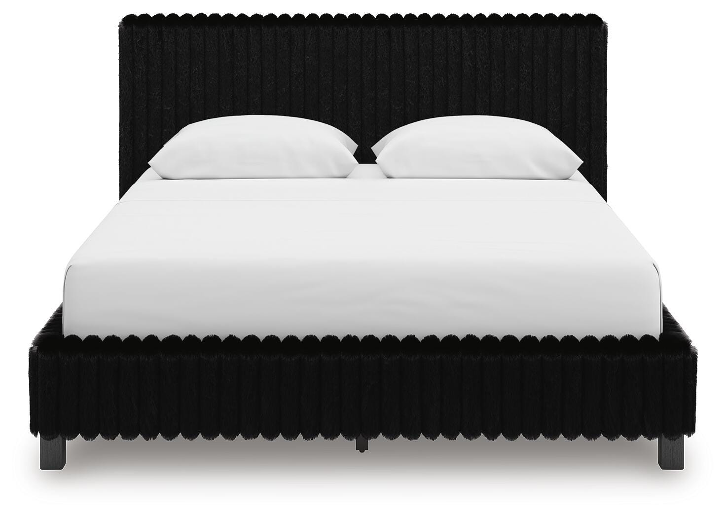 Zuraleus Upholstered Bed, Dresser and Nightstand