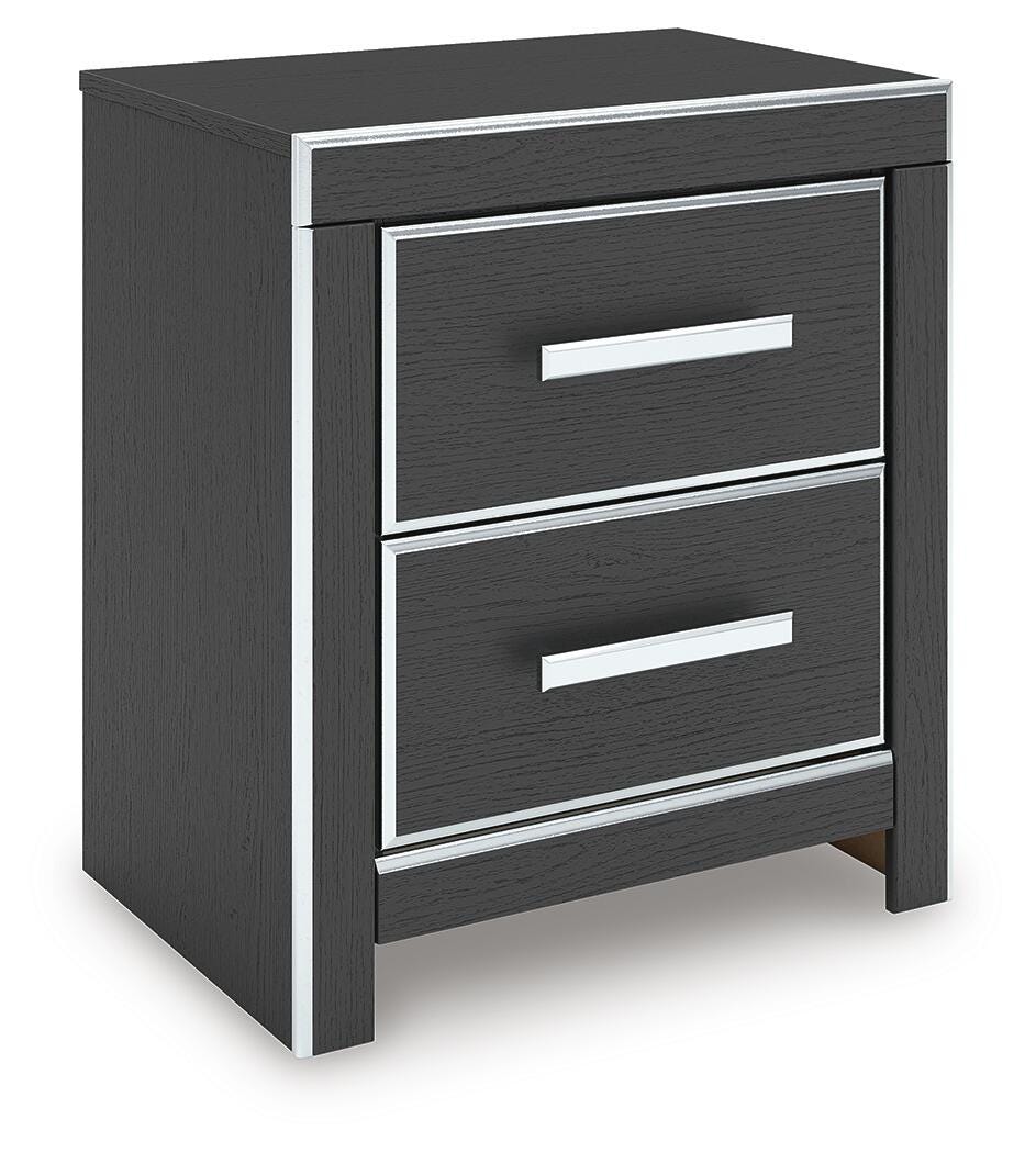 Zuraleus Upholstered Bed, Dresser, Mirror and Nightstand