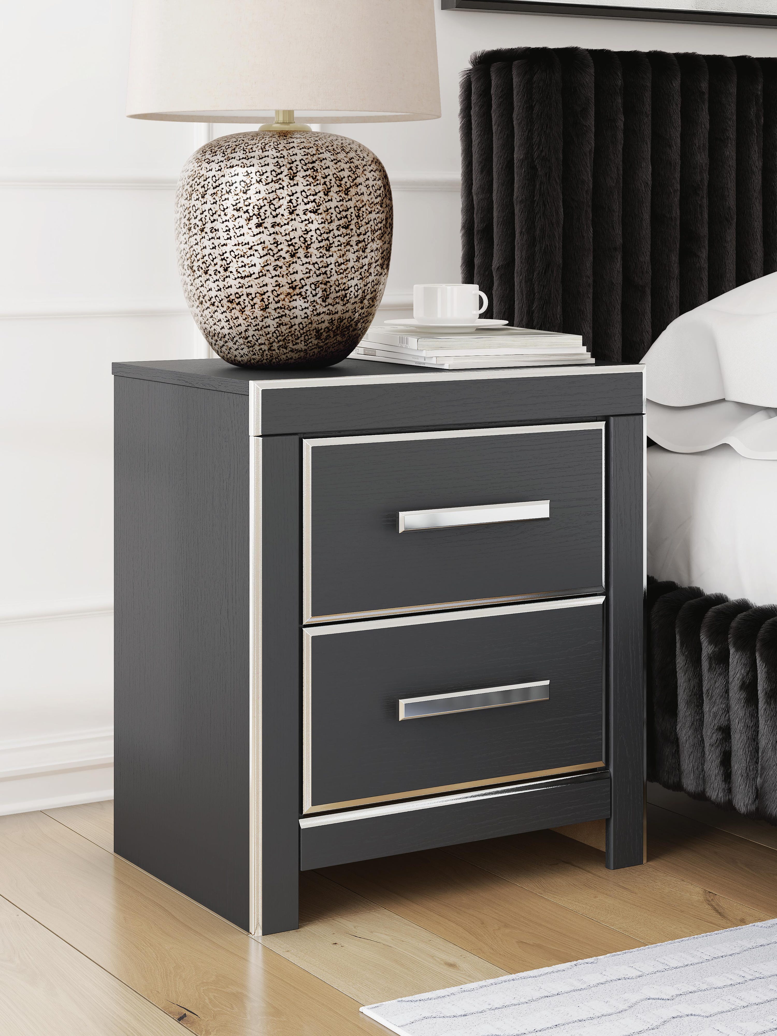 Zuraleus Upholstered Bed, Dresser, Mirror and 2 Nightstands