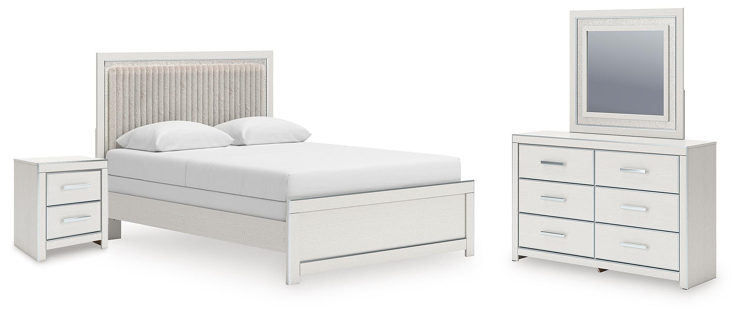 Zuraleus Panel Bed, Dresser, Mirror and Nightstand