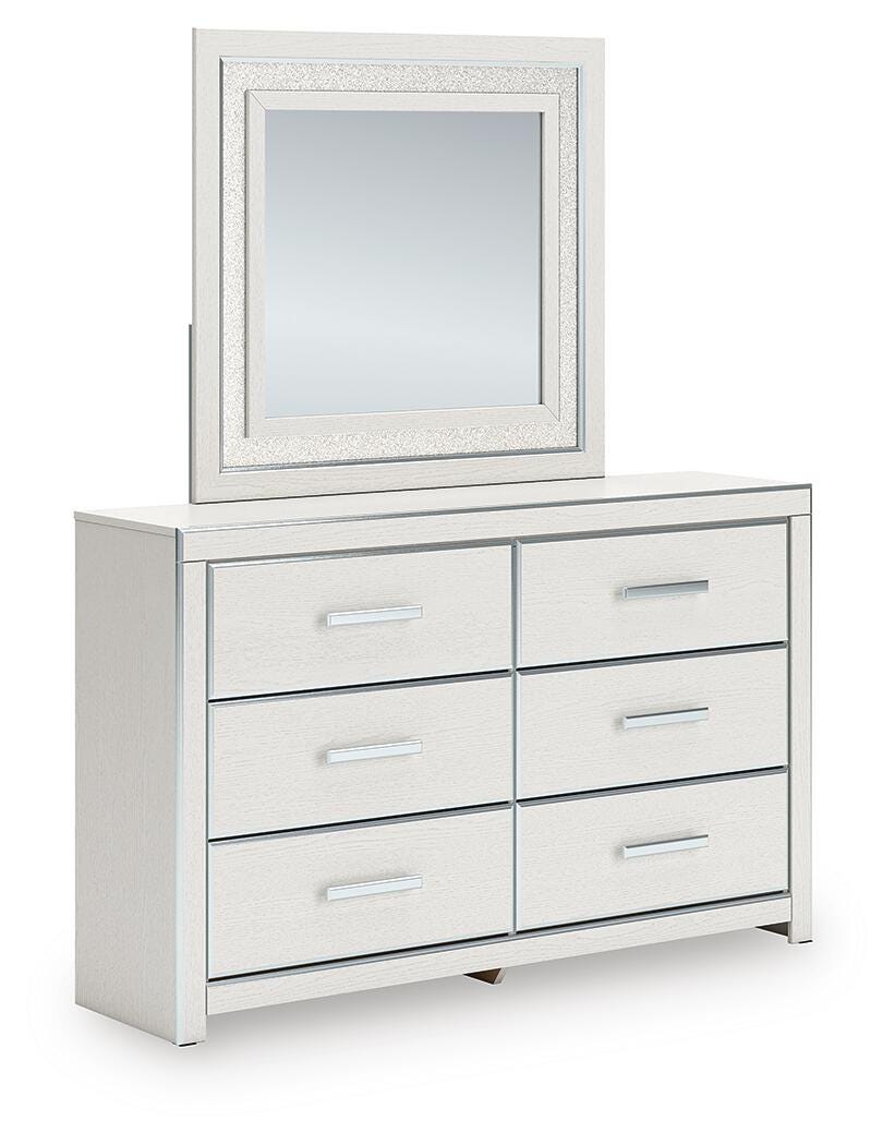 Zuraleus Upholstered Panel Platform Storage Bed, Dresser, Mirror, Chest and Nightstand