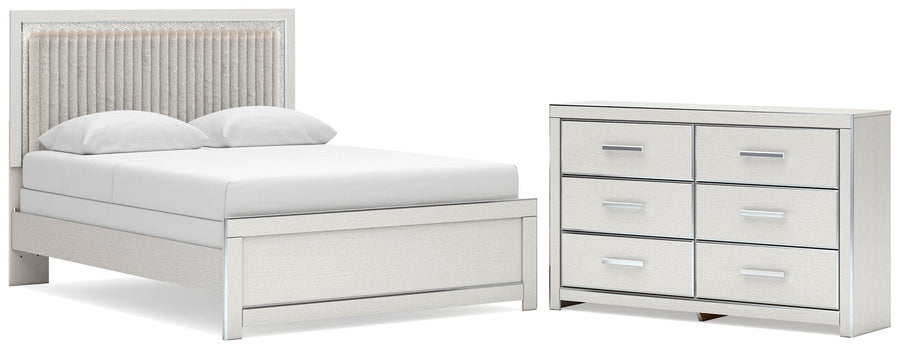 Zuraleus Upholstered Panel Bed and Dresser