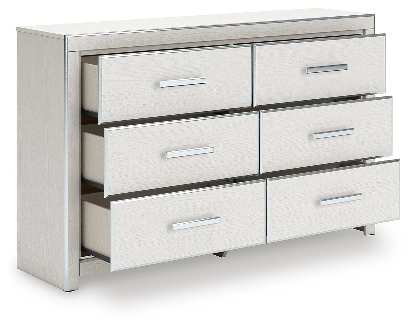 Zuraleus Upholstered Panel Platform Bed and Dresser