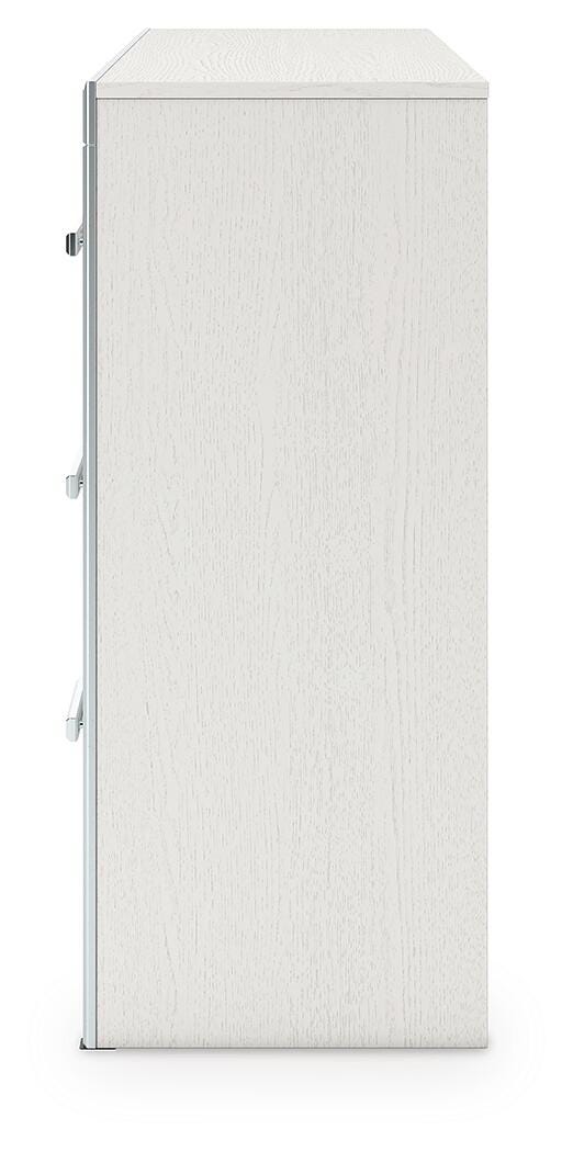 Zuraleus Upholstered Panel Bed, Dresser and Nightstand