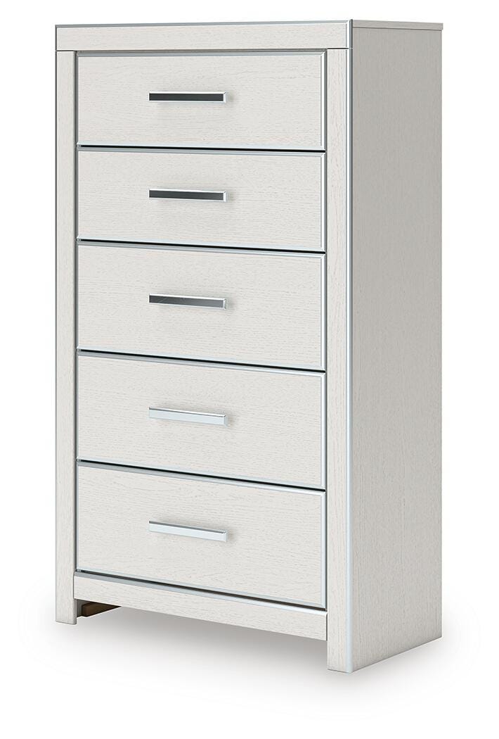 Zuraleus Upholstered Panel Platform Storage Bed, Chest and Nightstand