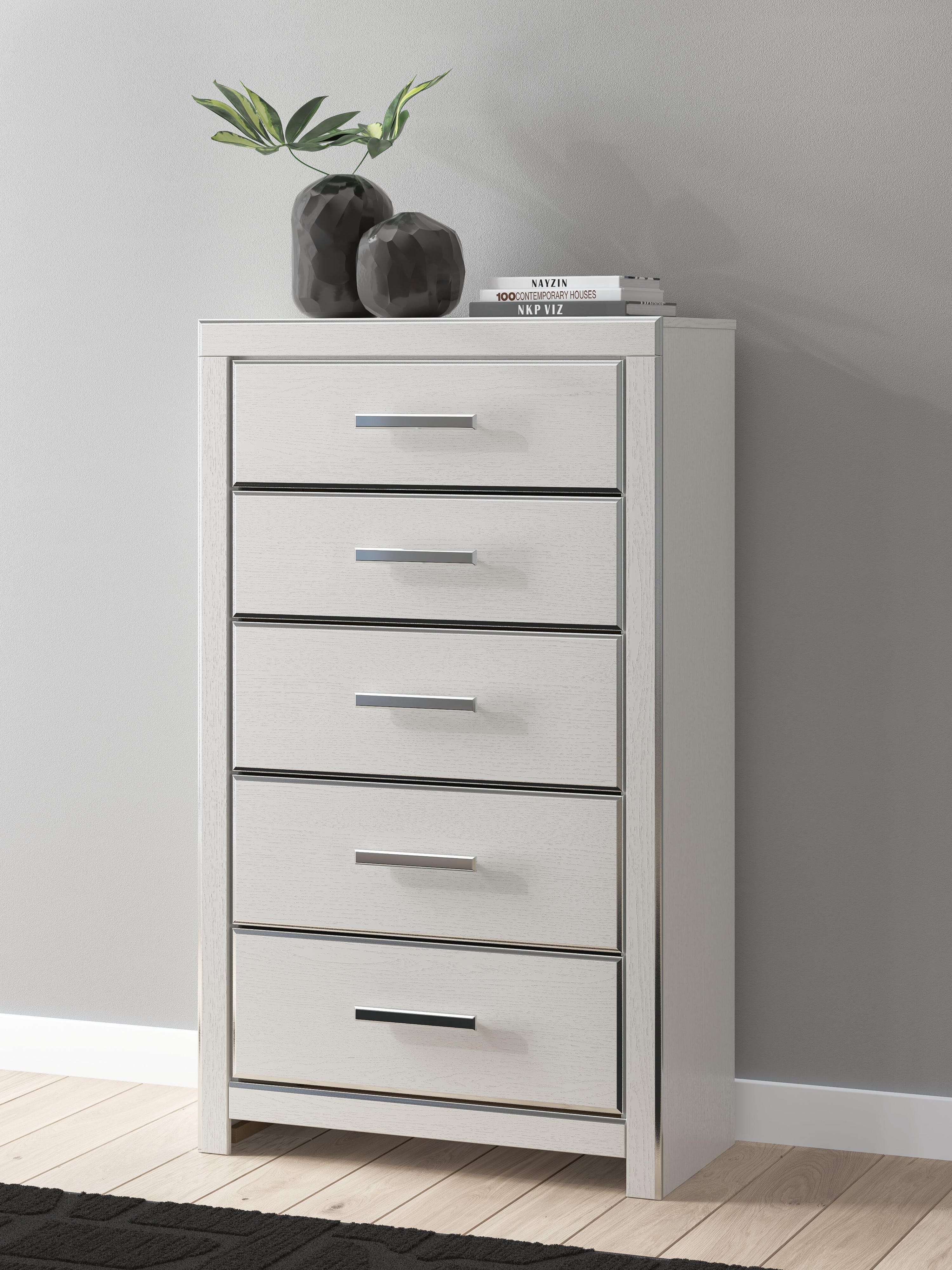 Zuraleus Upholstered Panel Platform Storage Bed, Dresser, Mirror, Chest and Nightstand