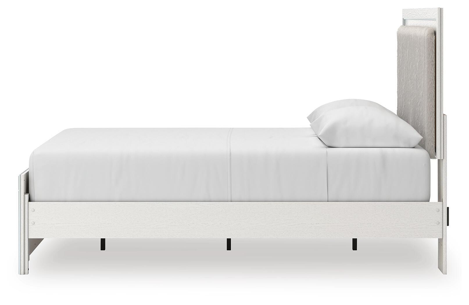 Zuraleus Upholstered Panel Platform Bed, Dresser and Chest