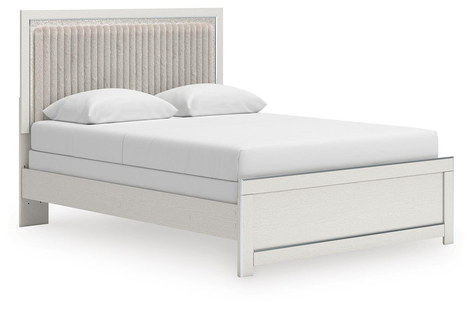Zuraleus Upholstered Panel Bed, Dresser and Chest