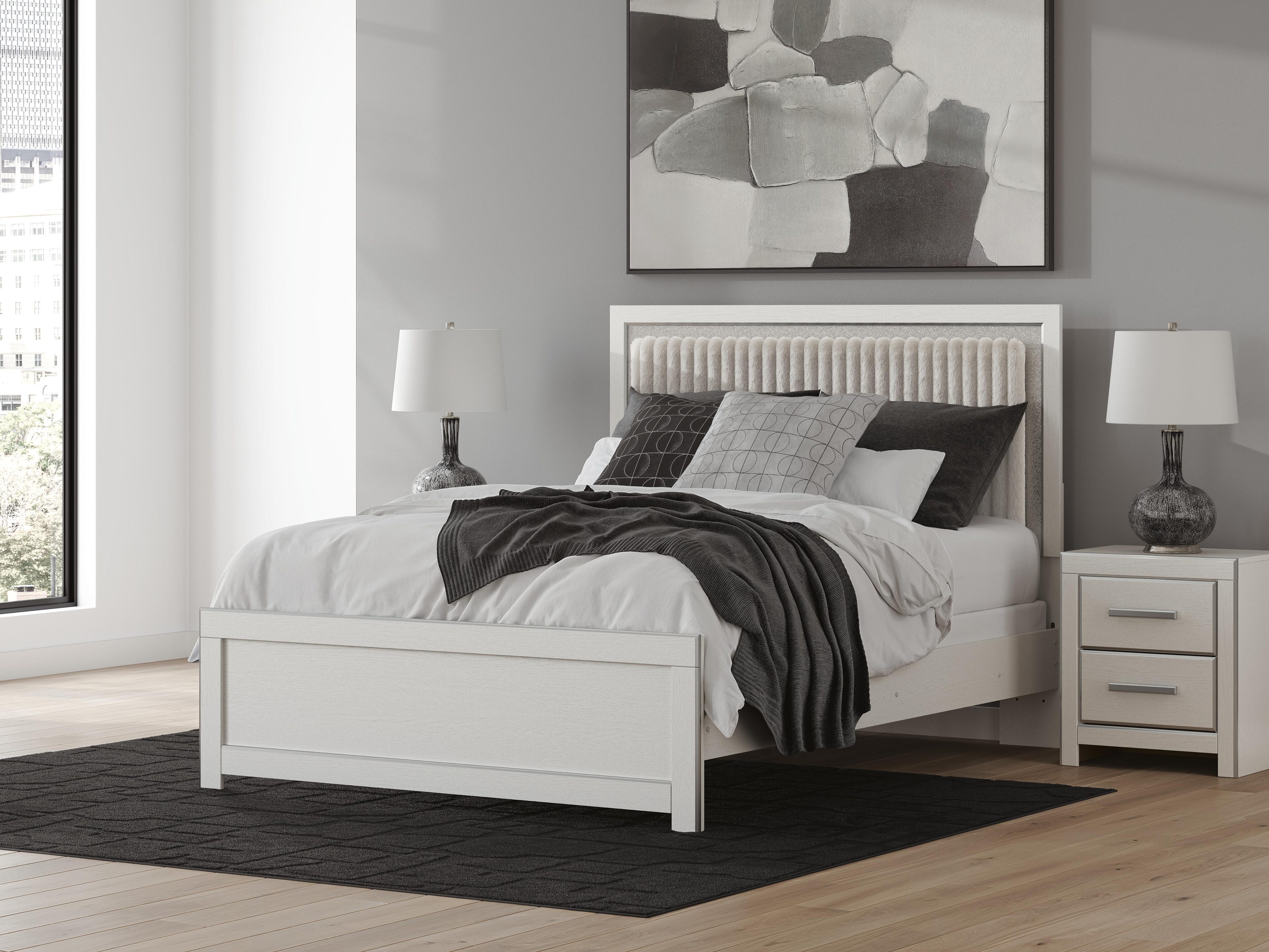 Zuraleus Upholstered Panel Bed and Dresser