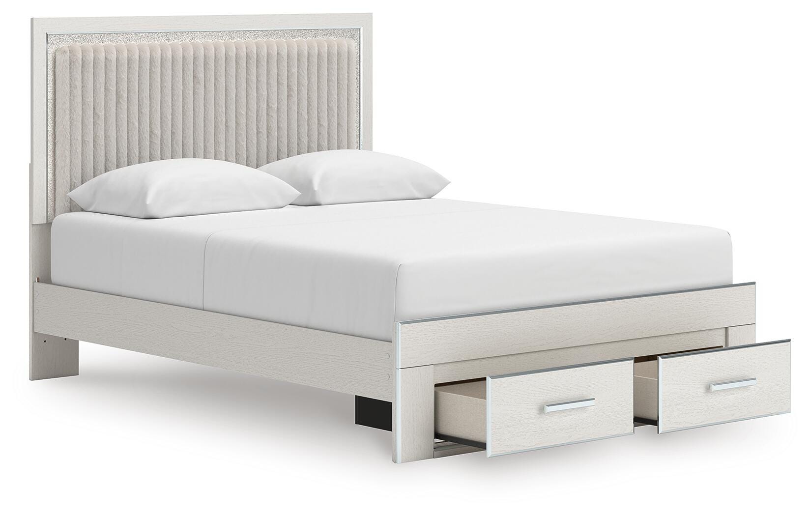 Zuraleus Upholstered Panel Platform Storage Bed, Chest and Nightstand