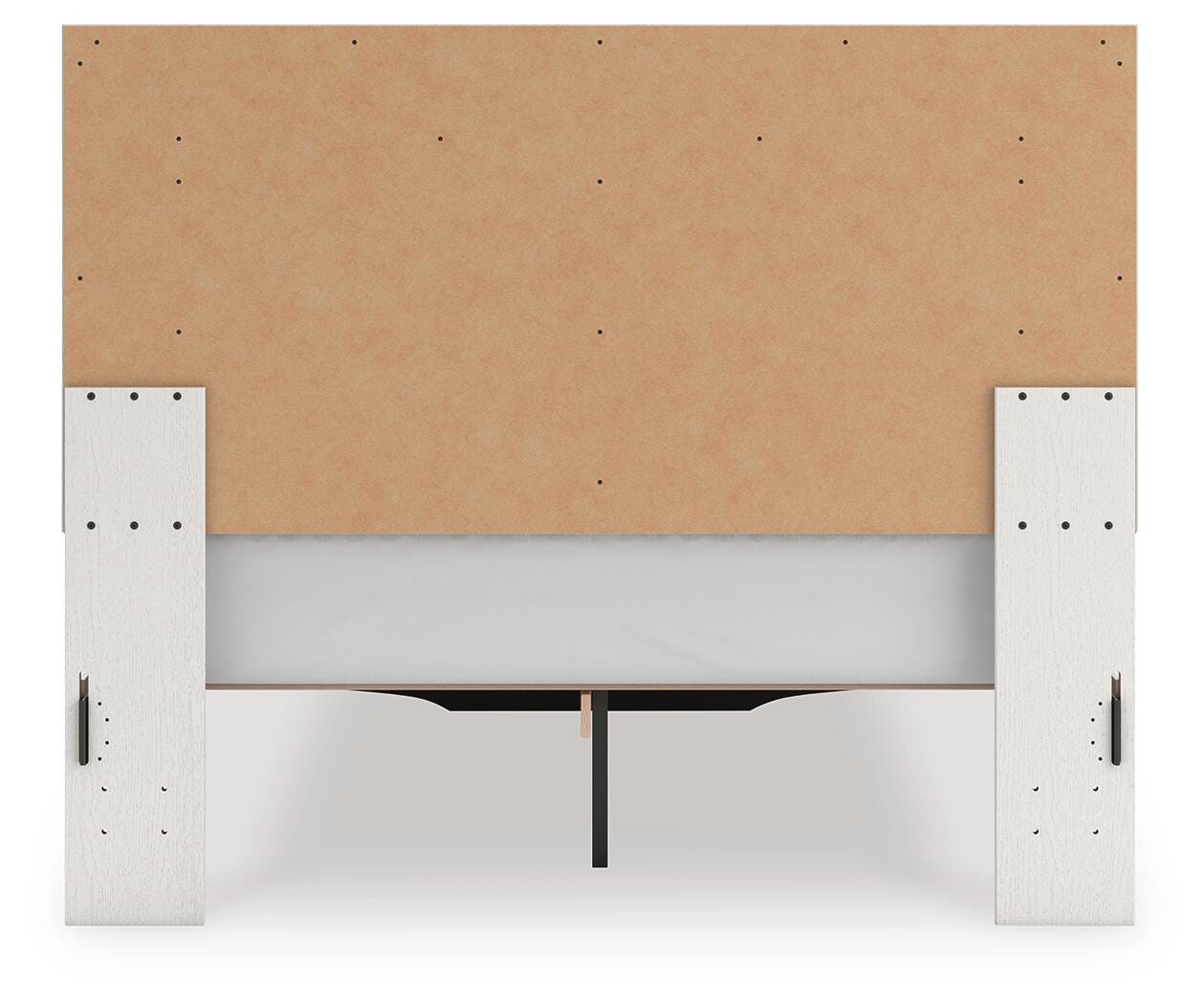 Zuraleus Upholstered Panel Platform Storage Bed, Dresser and Mirror