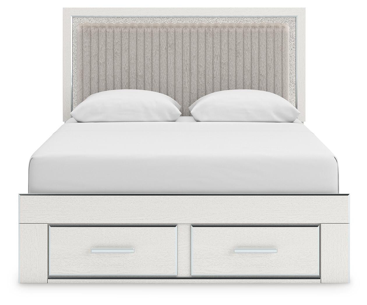 Zuraleus Upholstered Panel Platform Storage Bed, Dresser and Chest
