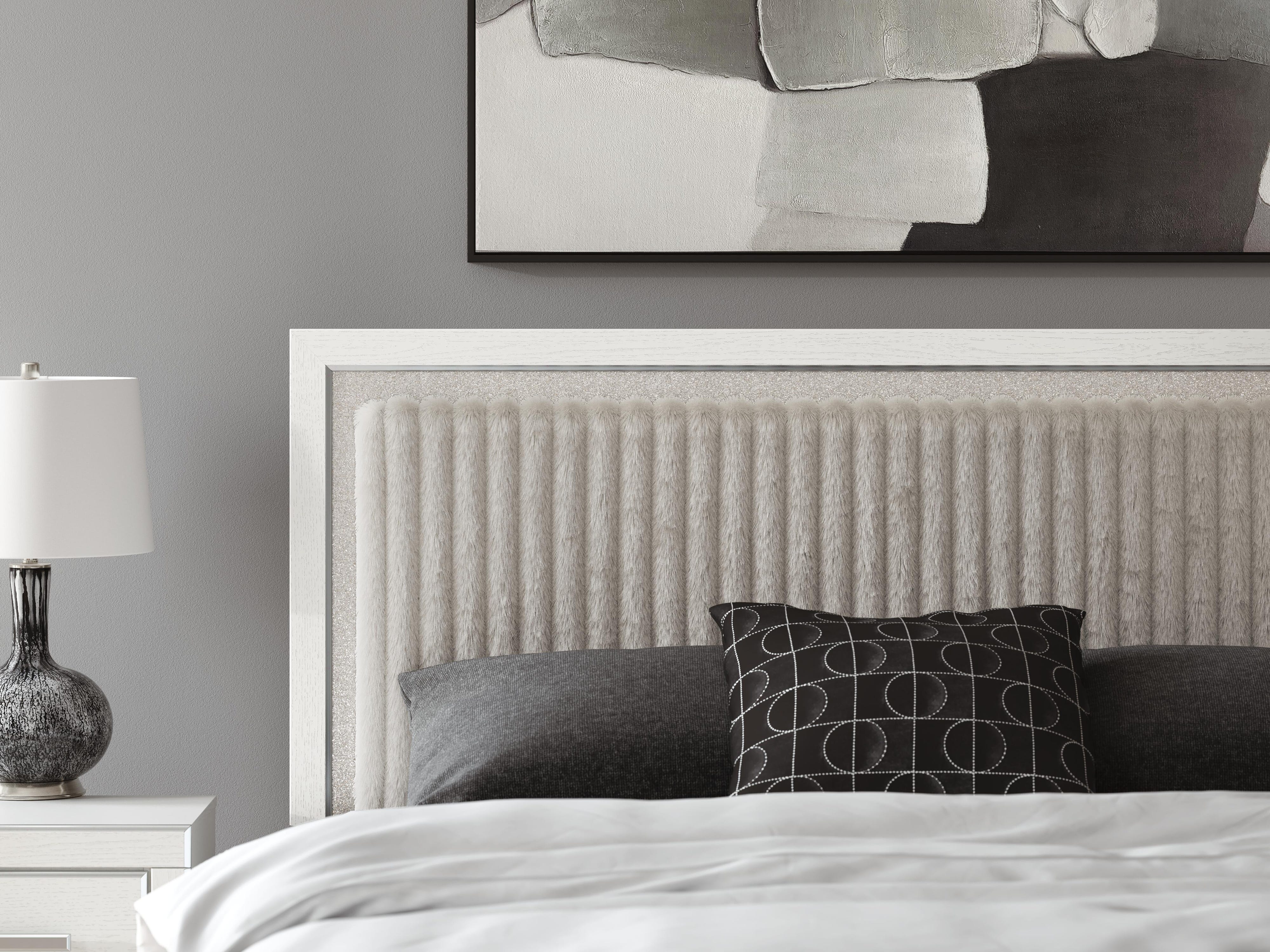 Zuraleus Upholstered Panel Platform Bed