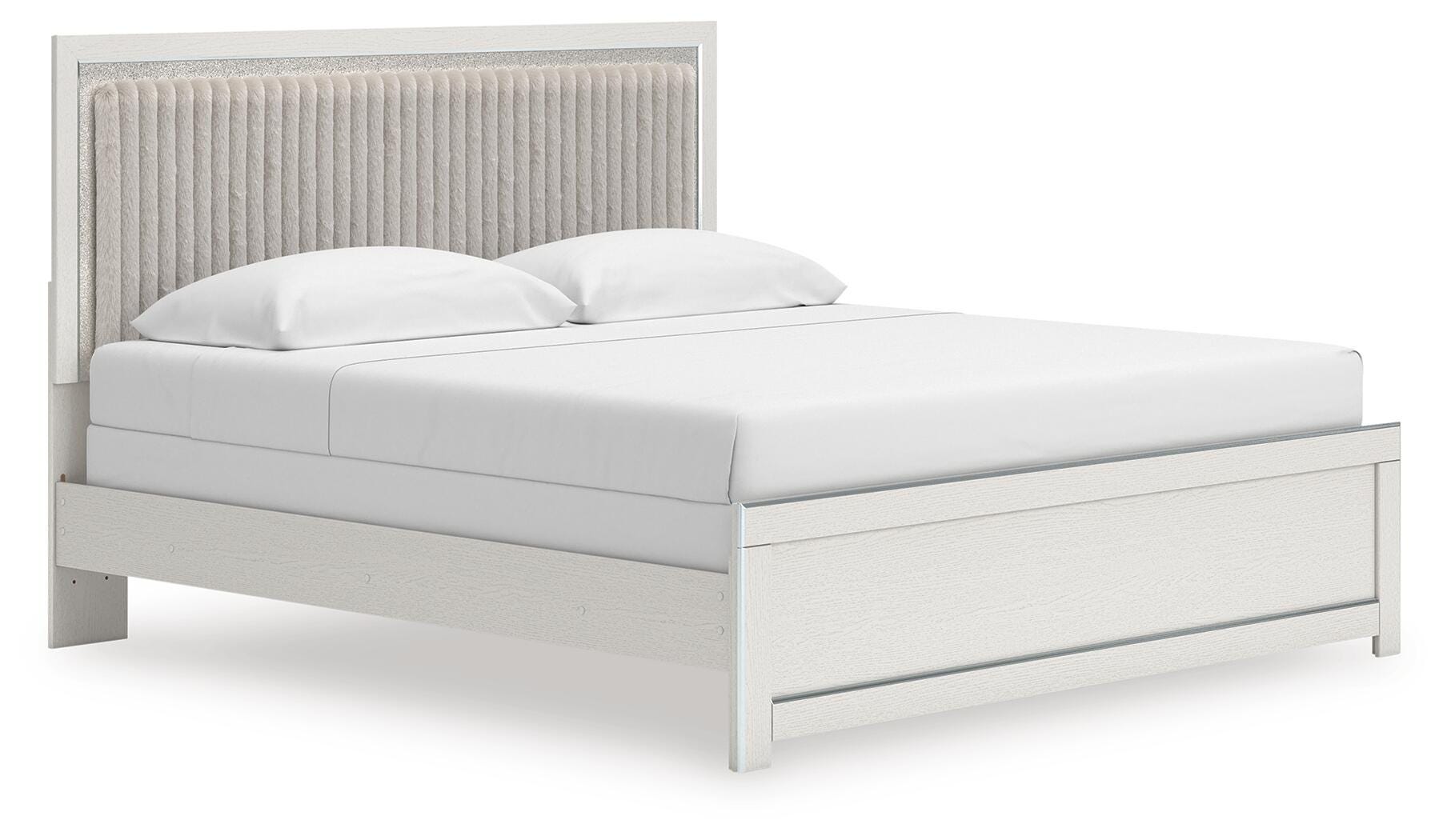 Zuraleus Upholstered Panel Bed, Dresser and Chest