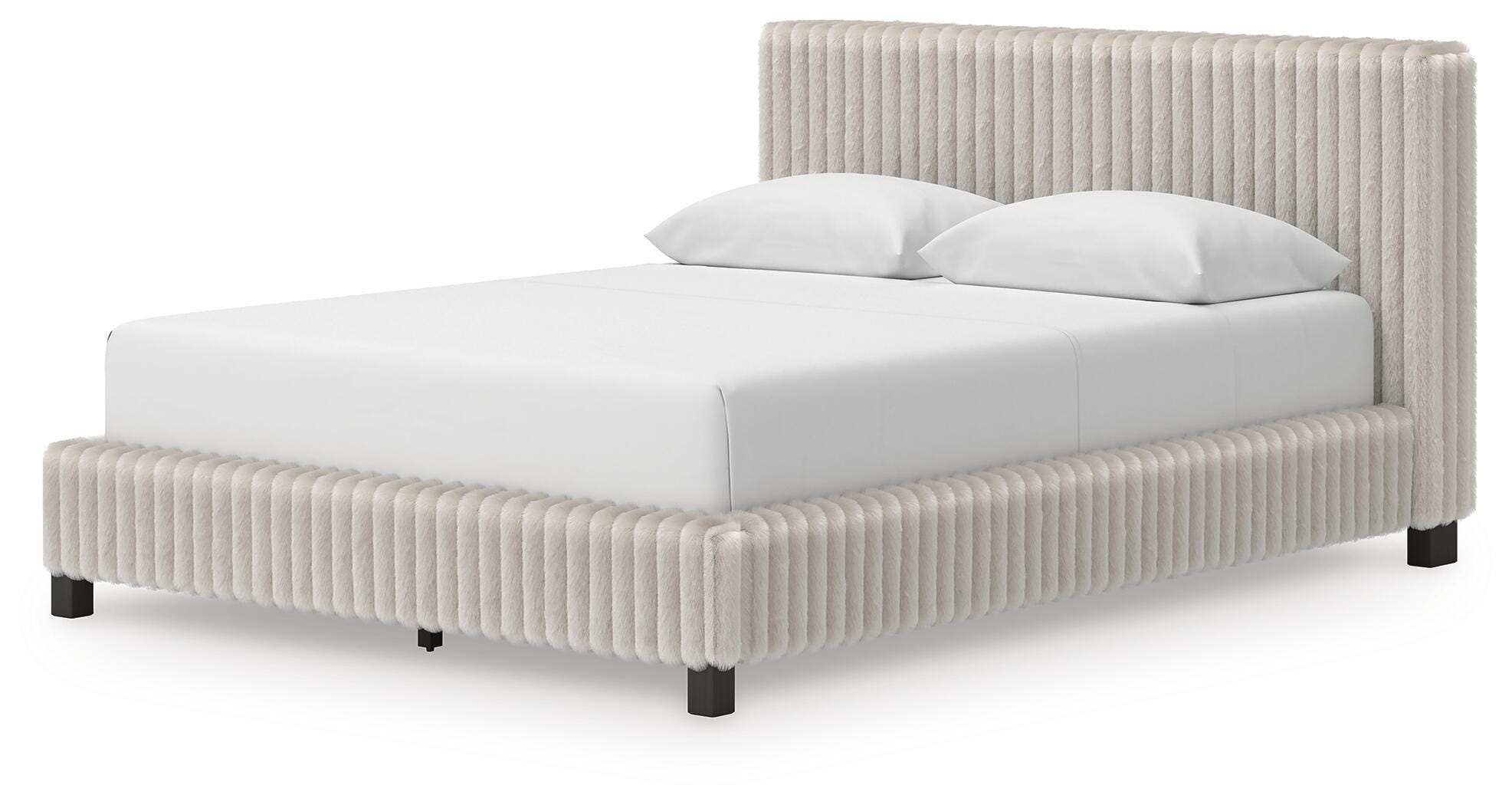 Zuraleus Upholstered Bed, Chest and Nightstand