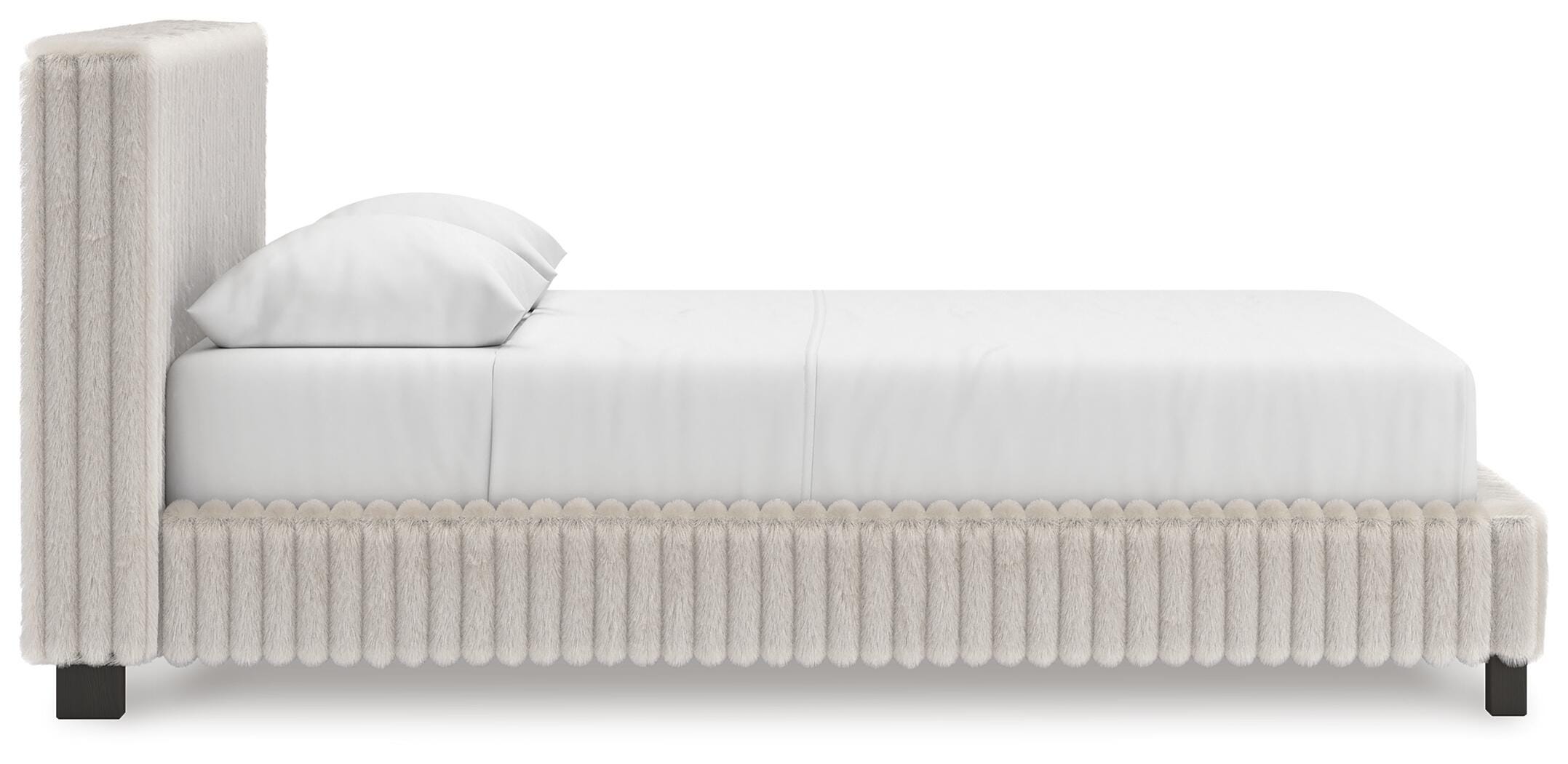 Zuraleus Upholstered Bed, Dresser, Mirror and Chest