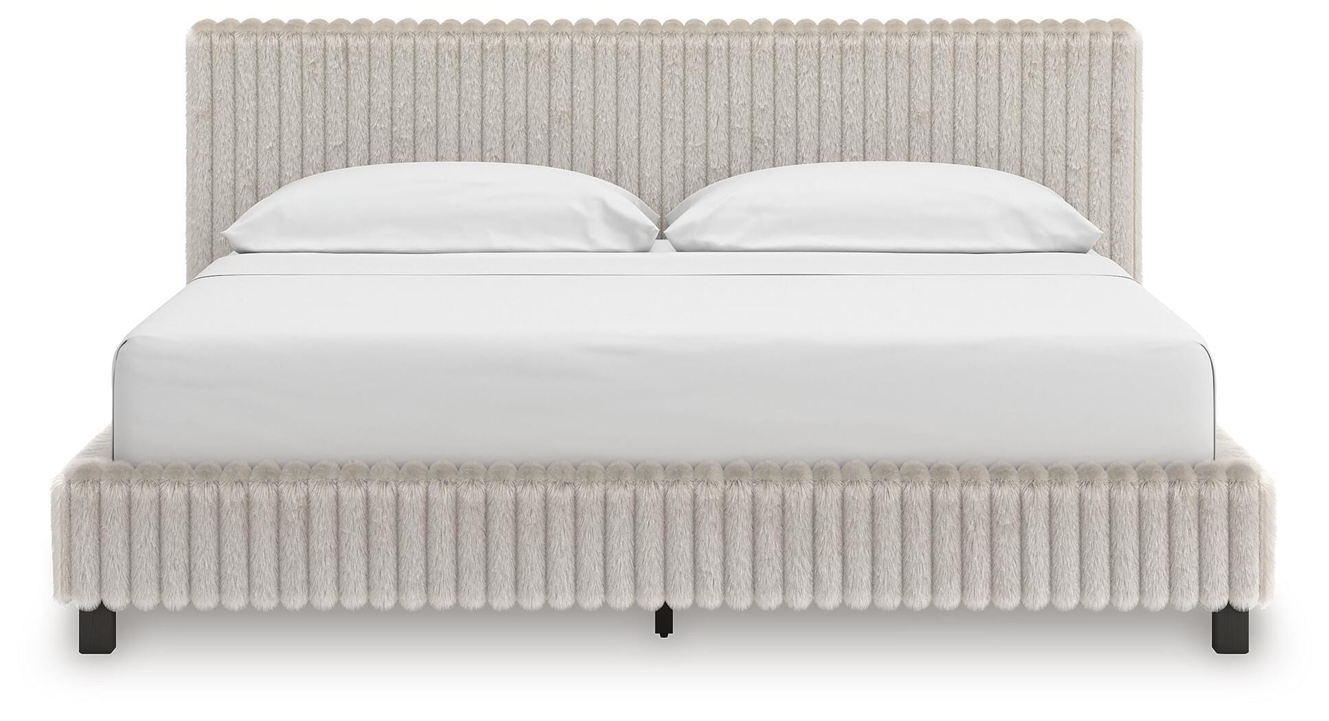 Zuraleus Upholstered Bed, Dresser and Mirror