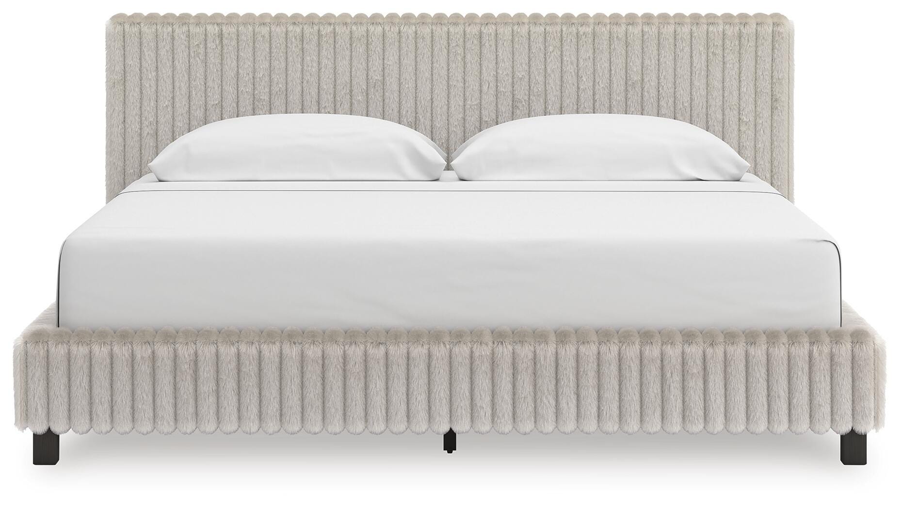 Zuraleus Upholstered Bed, Dresser and Chest