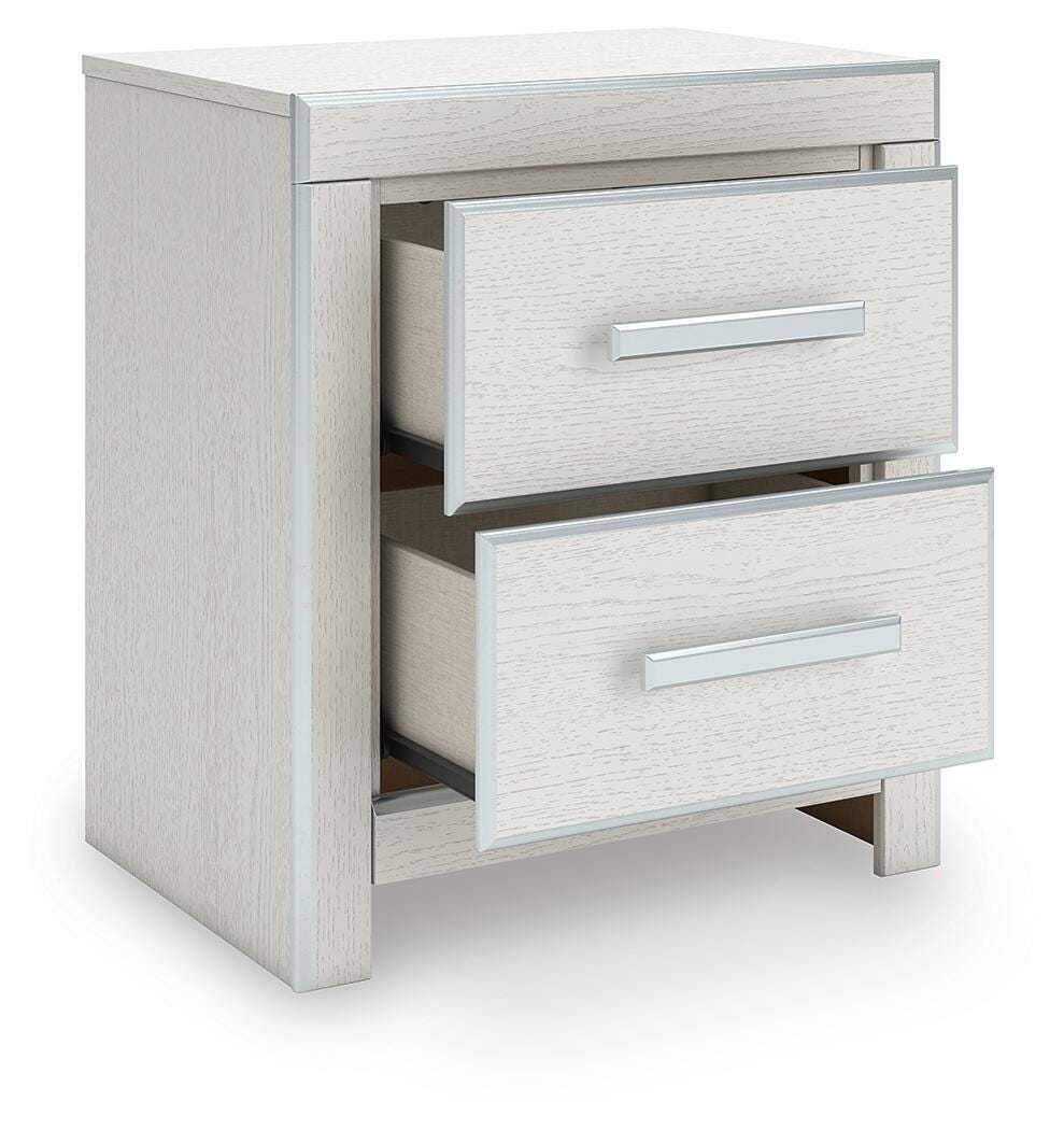 Zuraleus Upholstered Panel Bed, Dresser, Mirror, Chest and Nightstand