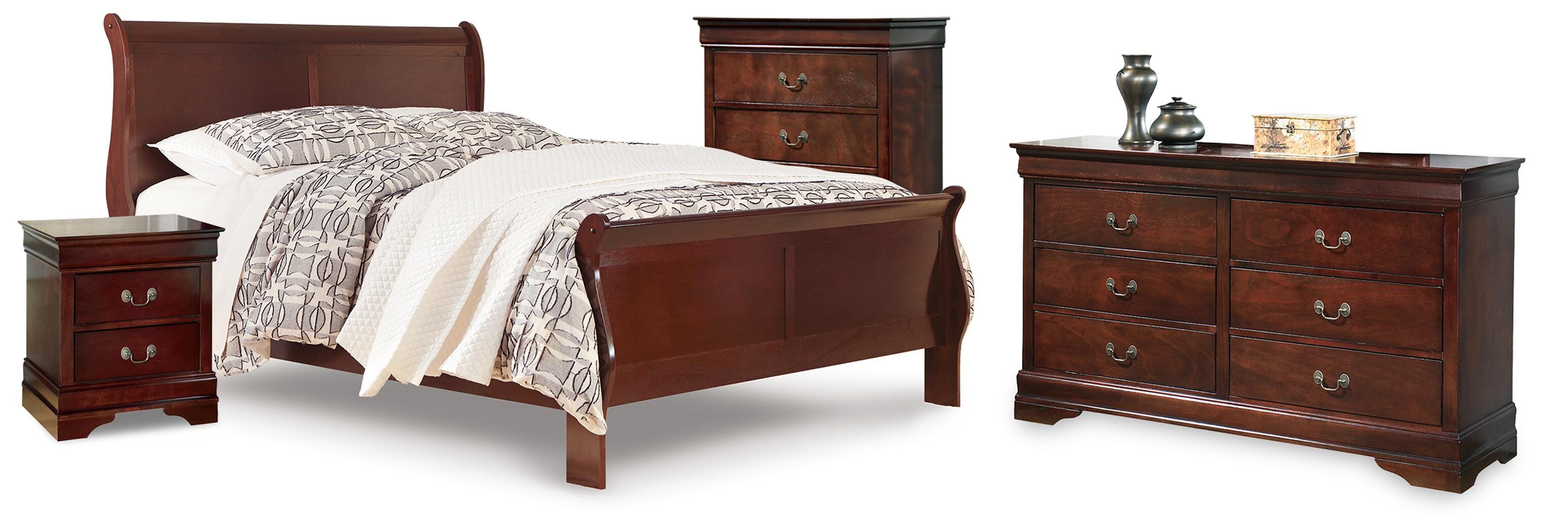 Alisdair Sleigh Bed, Dresser, Chest and Nightstand