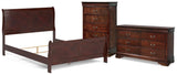 Alisdair Sleigh Bed, Dresser and Chest