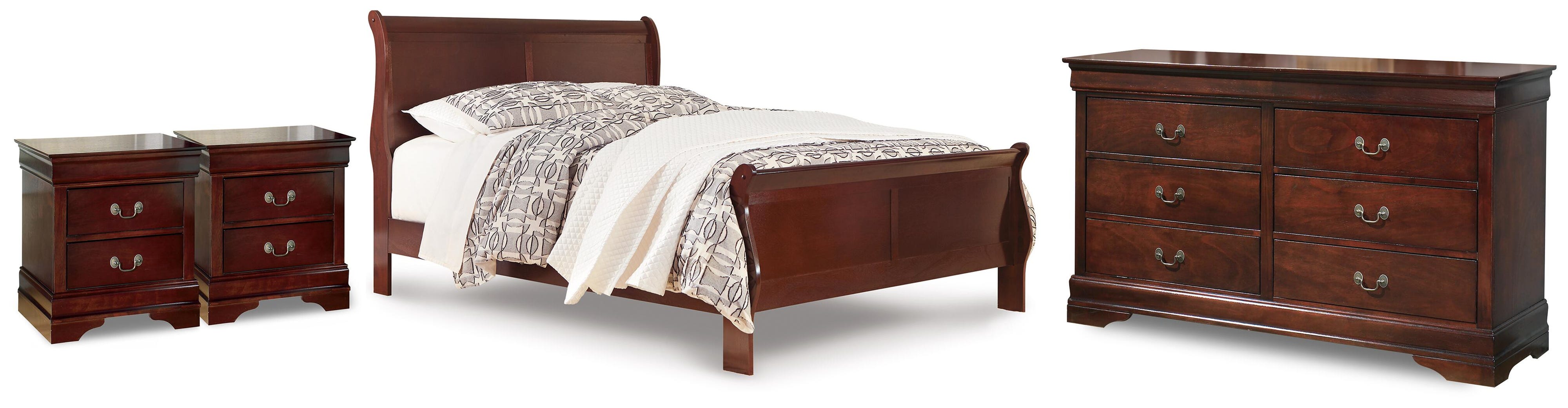 Alisdair Sleigh Bed, Dresser and 2 Nightstands