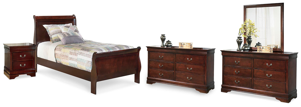Alisdair Sleigh Bed, 2 Dressers, Mirror and Nightstand