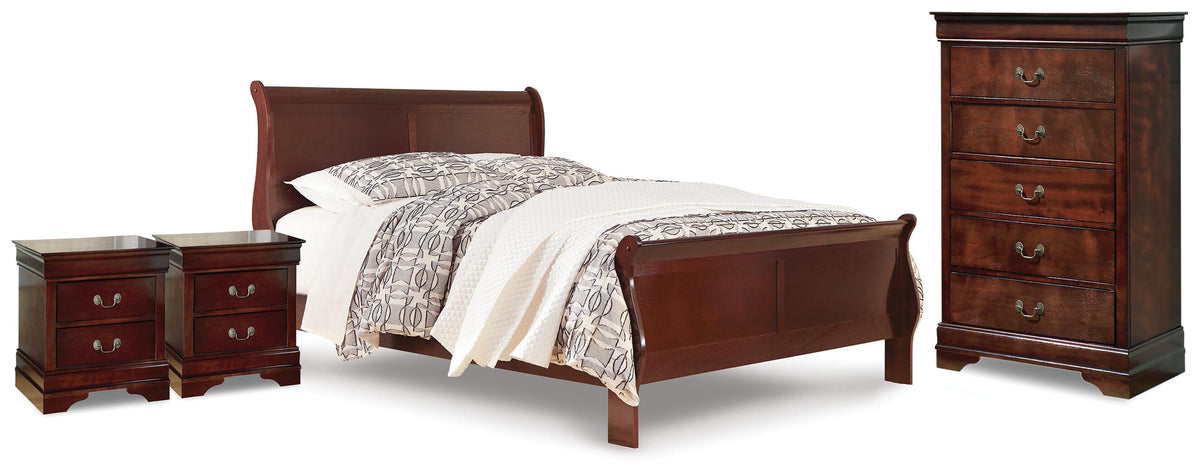Alisdair Sleigh Bed, Chest and 2 Nightstands