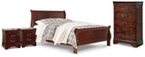 Alisdair Sleigh Bed, Chest and 2 Nightstands