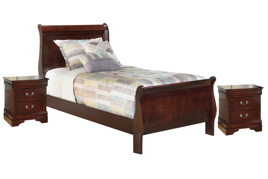 Alisdair Sleigh Bed with 2 Nightstands