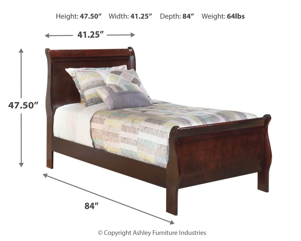 Alisdair Sleigh Bed with Dresser