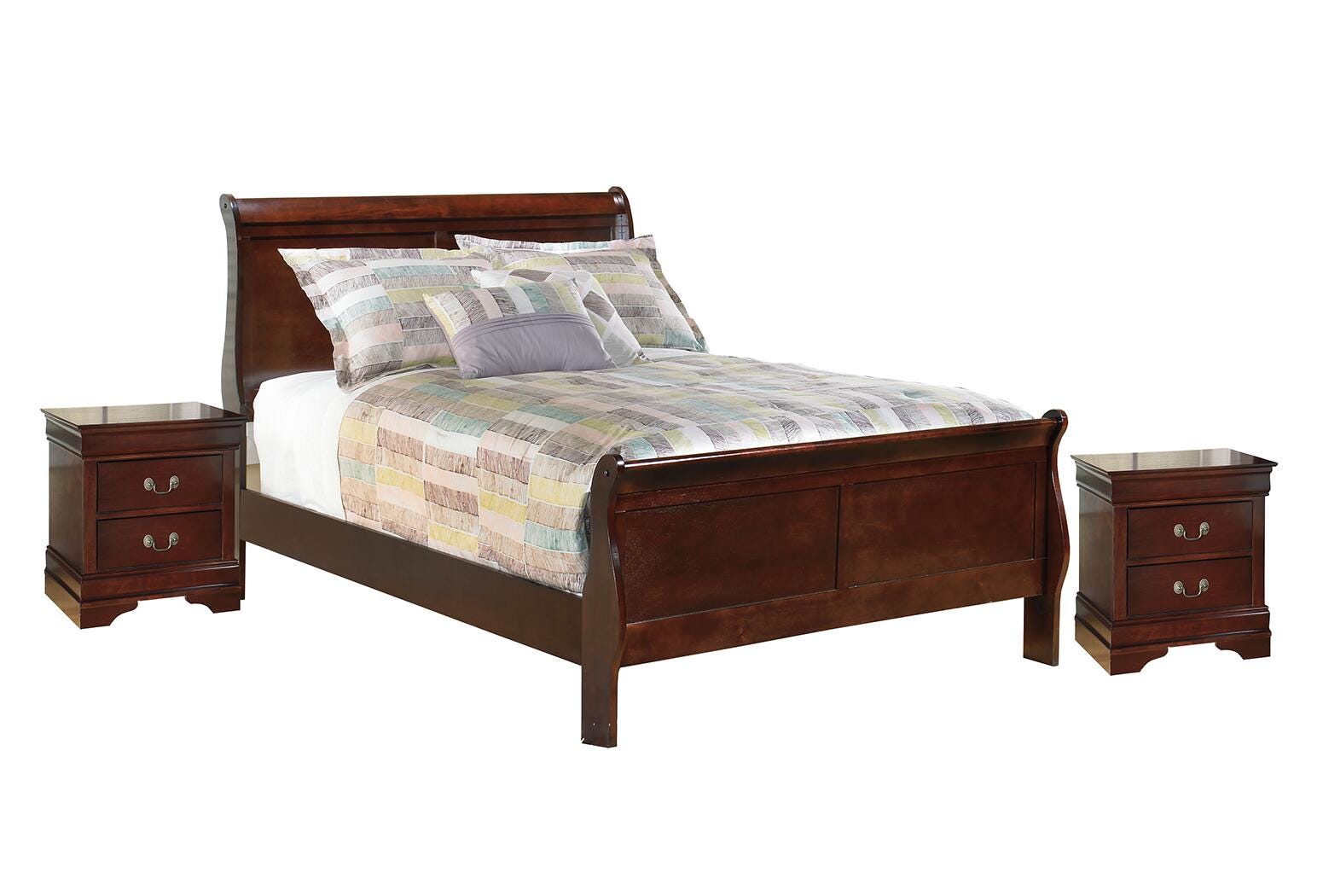 Alisdair Sleigh Bed with 2 Nightstands