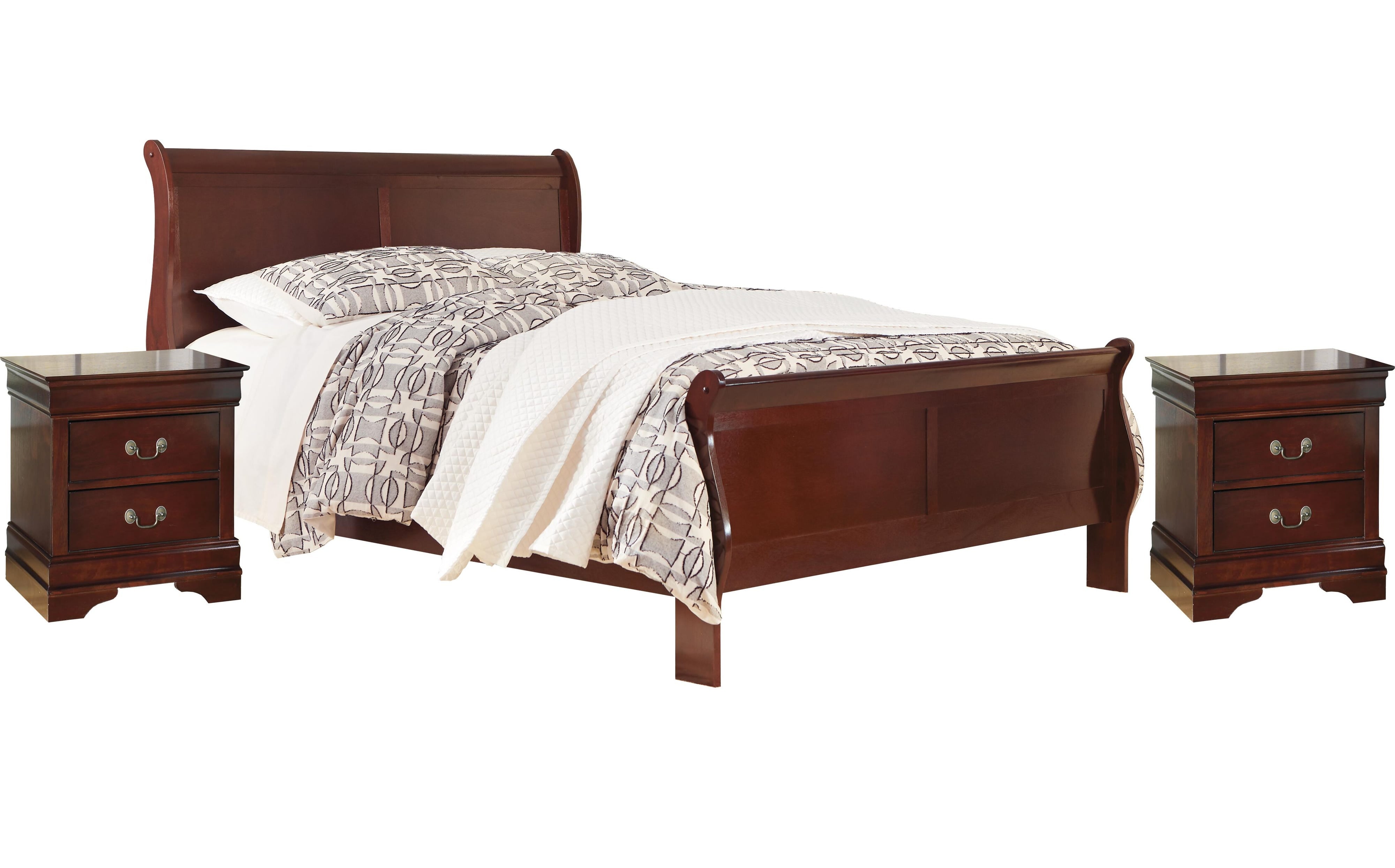 Alisdair Sleigh Bed with 2 Nightstands