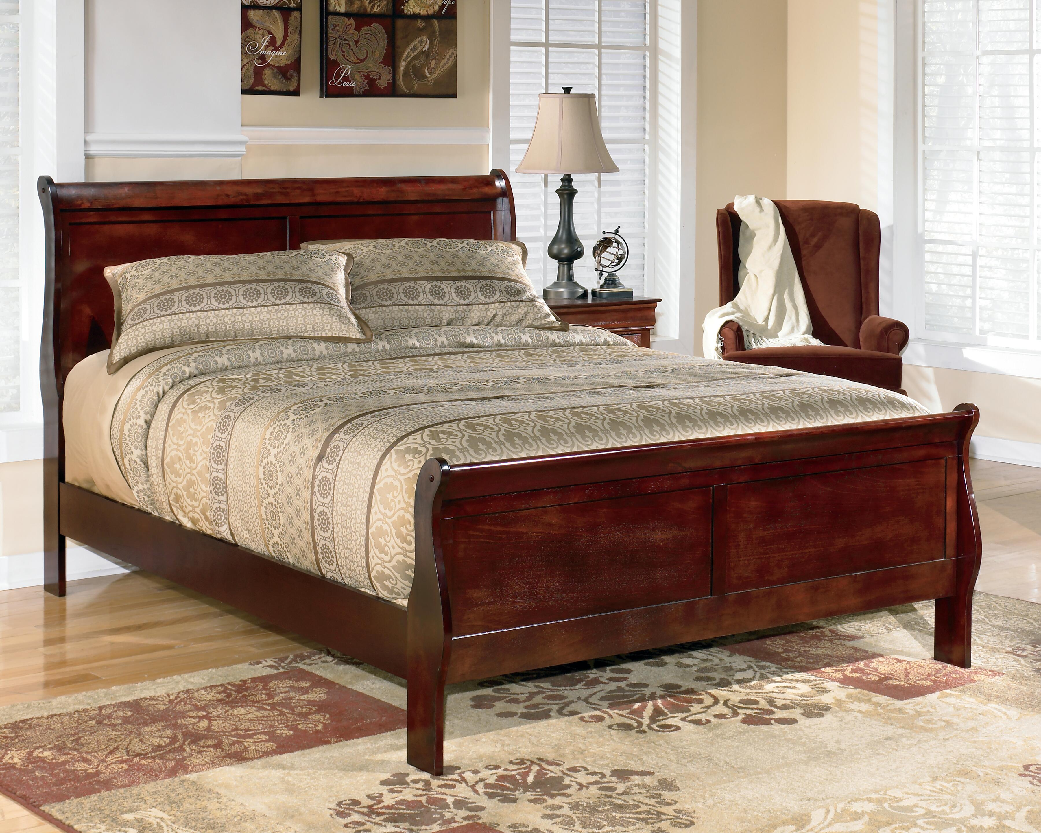 Alisdair Sleigh Bed, Dresser, Mirror and Nightstand